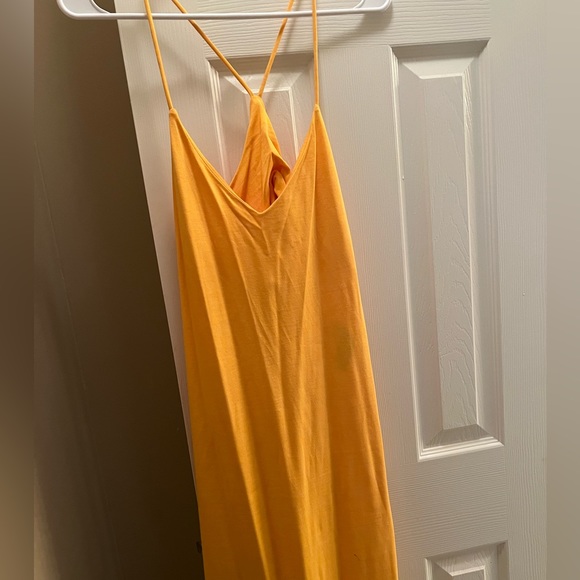 Dresses | Zara Golden Yellow Maxi Dress Size M | Poshmark